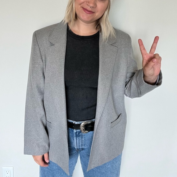 Tanjay vintage Heather grey blazer - Picture 2 of 3